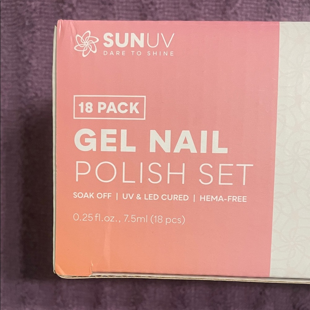 SUNUV Gel Nail Polish Set - 18 bottles